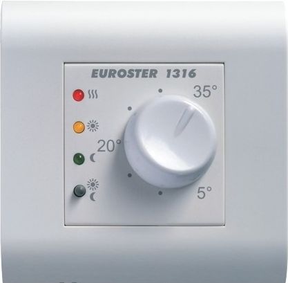 Терморегулятор 1316 (встраиваемый, суточный, датчик температуры пола + встроенный тем-ры воздуха, 16