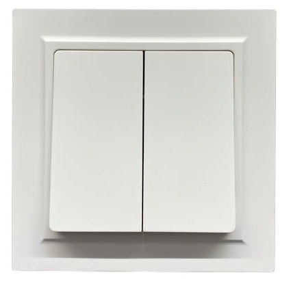 Выключатель проходной 2-кл. белый U1A-002-2 SoftTouch "Uno" AWSproducts