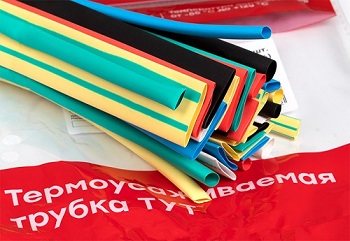 Трубка термоусаживаемая в наборе ТУТ нг (4/2; 6/3; 8/4; 10/5; 12/6) 100мм. PROxima, уп