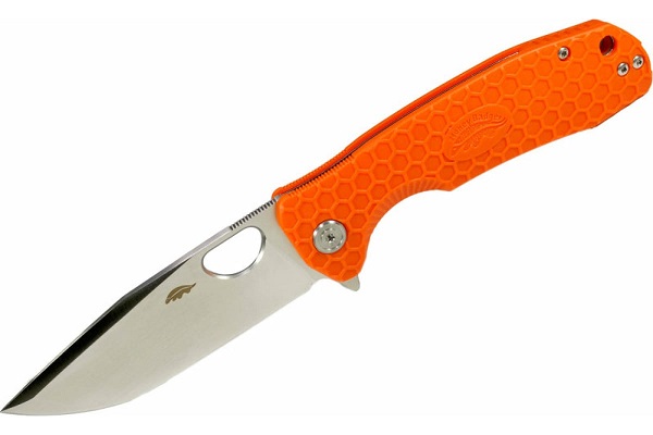 Нож Honey Badger Tanto D2 L (HB1405) с оранжевой рукоятью