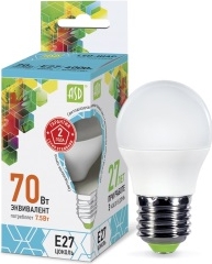 Лампа светодиодная LED-ШАР-standard 7.5Вт 220В Е27 4000К 675Лм ASD
