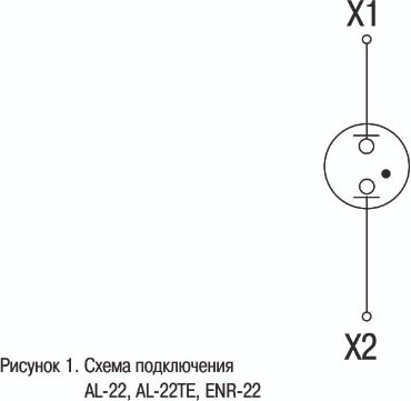 Сигнальная лампа AL-22TE желт. ИЭК