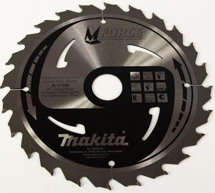 Пильный диск 190х30х2,0х16Т(B-09357) Makita