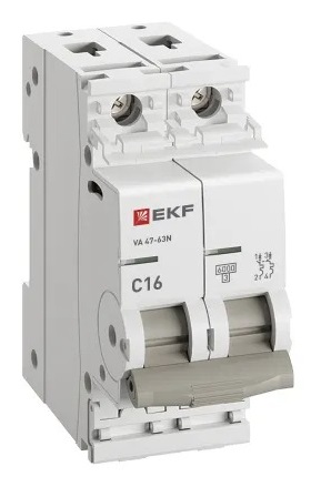 Автоматический выключатель ВА 47-63N C16/2 6кА Proxima EKF