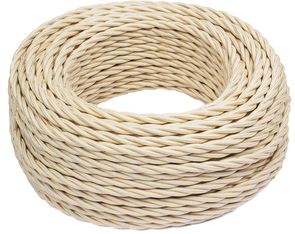 Провод витой 3х1,5 RF Песочное золото кратно (50м/10м)