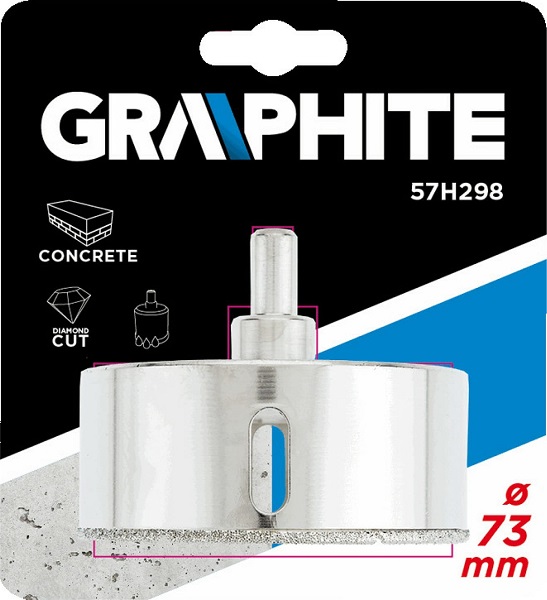 Сверло по керамической плитке 73 мм Graphite