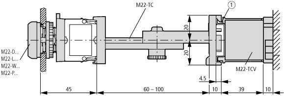 Индикатор M22-LH-W конусный белый