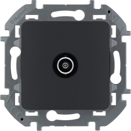 Розетка TV проходная Антрацит INSPIRIA LEGRAND