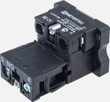 Основание с модулем подсветки, 1NO блок-контакт, белый 220V AC/DC MTB2-BW631