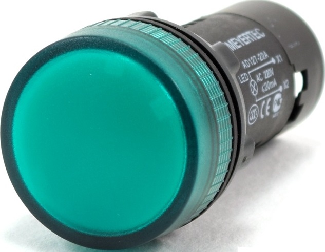 Сигнальная лампа AD127-22A, зеленый, 220V AC/ MT22-A63