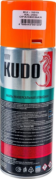 Эмаль оранжевая 520мл KUDO