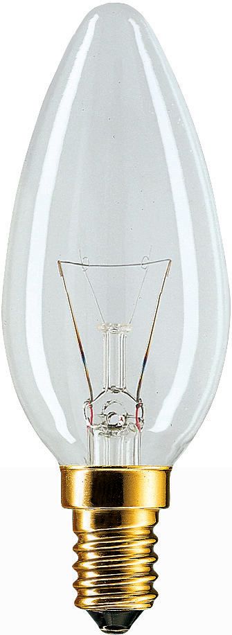 Лампочка B35 свечка прозрачная Е-14  60W Pila (100шт)