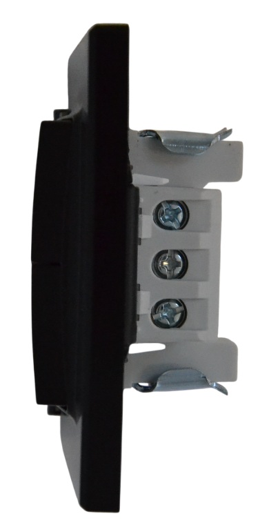 Выключатель проходной 2-кл. чёрный SD-P1007B "Standard" AWSproducts