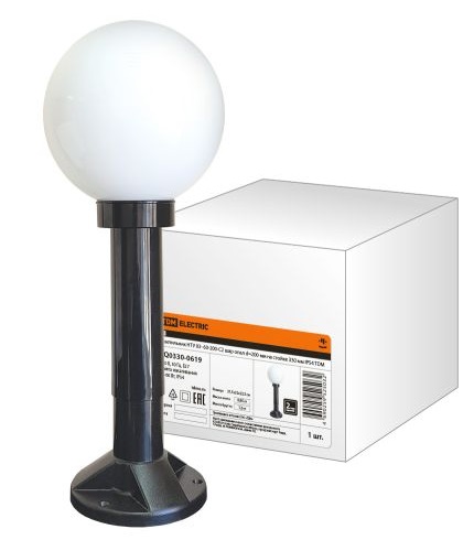 Светильник НТУ 03- 60-200-С2 шар опал d=200 мм на стойке 330 мм IP54 TDM