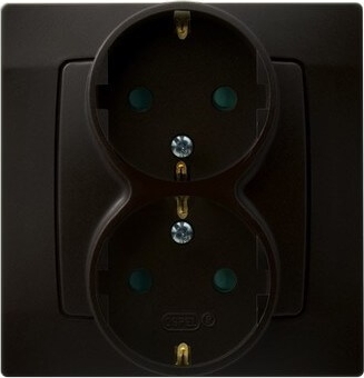 Розетка GP-2SS/40 двойная "шуко"  1525