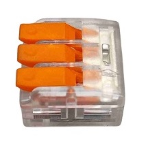 Клемма рычажковая 3 отверстия 0,2-4,0 32А SN-221413N (100шт) AWSPRODUCTS
