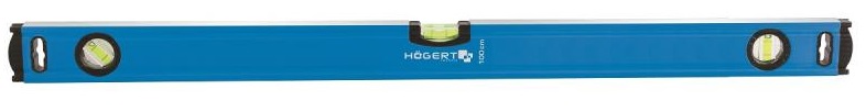 Уровень алюминиевый 60 см 3-х пузырьковый HOEGERT