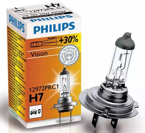 Лампа PHIL 12972PRC1 H7 PREMIUM +30% 12V 55W PX26d