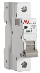 Автоматический выключатель AV-6 B6/1 6кА  AVERES EKF
