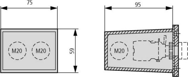 Монтажная коробка M22-H2