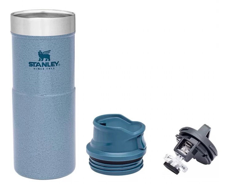 Термокружка STANLEY Classic Trigger Action 0,35L One hand 2.0 (10-09848-048) голубая