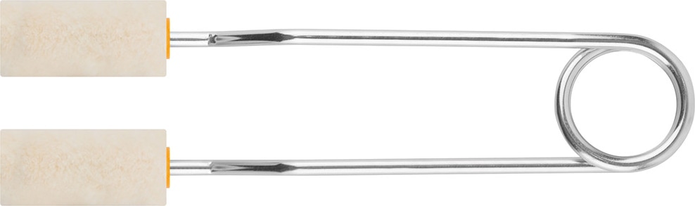 Ролик специальный для решеток, арматур, оград,  ядро 15 мм,  100% велюр, ворс 5 мм, ручка двойная 22