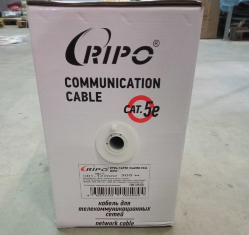 Кабель RIPO FTP4 CAT5E 24AWG 305м CCA