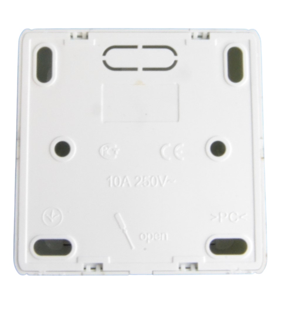 Выключатель ОУ проходной 2-кл. белый SD-S004W "Standard" AWSproducts