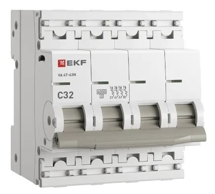 Автоматический выключатель ВА 47-63N C32/4 6кА Proxima EKF (без НДС)