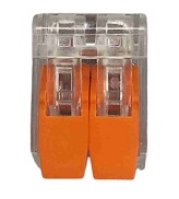 Клемма рычажковая 2 отверстия 0,2-4,0 32А SN-221412 (100шт) AWSPRODUCTS