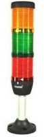 Сигнальная колонна 70 мм, красная, желтая, зеленая 220 В, светодиод LED