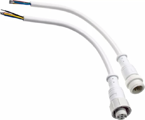 Соединительный кабель (5pin) герметичный (IP67) 5х0.5мм2 300V белый REXANT