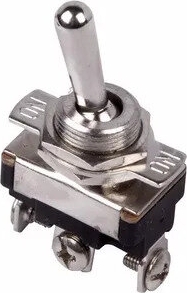 Тумблер 220V 10А (3c) ON-OFF-ON однополюсный  Mini  (ASW-23)  REXANT Индивидуальная упаковка 1 шт