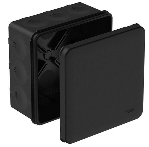 Коробка распред. о/п  100х100х50 IP66 ЧЕРНАЯ System Electric (40)