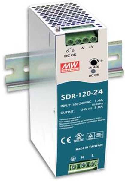 Источник питания SDR-120-24 AC/DC 24В,5А,120Вт на DIN рейку
