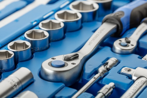 Набор инструментов, 85 шт., двухцветный чемодан HOEGERT, ком