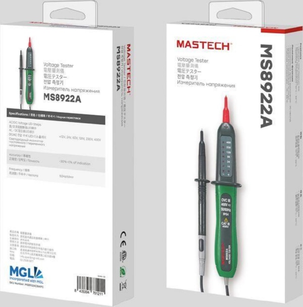 Тестер напряжения MS8922A  MASTECH (Rexant)