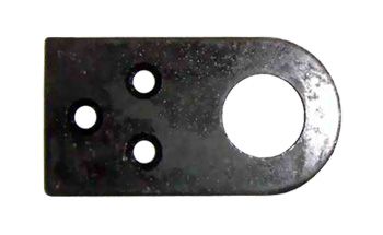 Проушина (Пробой-ушко) ф20мм 75*40*2,5мм оксид 2667