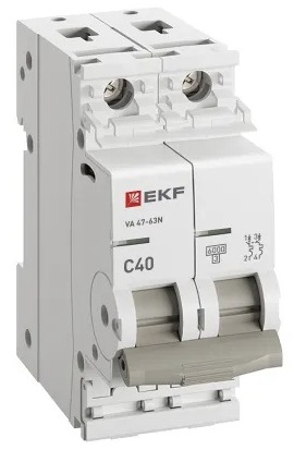 Автоматический выключатель ВА 47-63N C40/2 6кА Proxima EKF