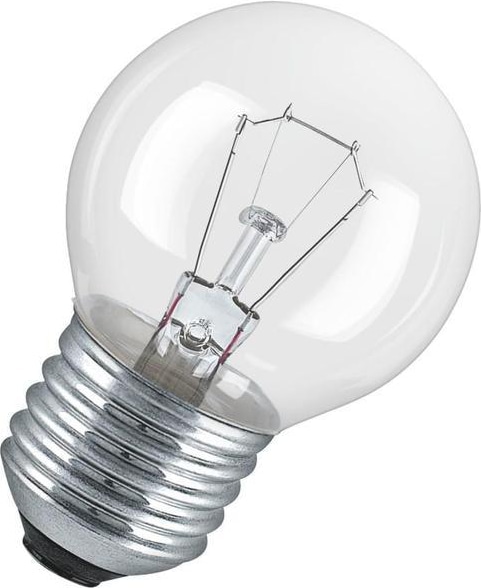 Лампа накаливания ШАР P45 40Вт 230В Е27 прозрачный 380Лм ASD