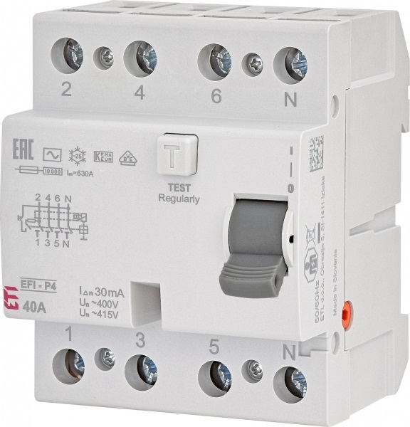 УЗО EFI-P4 AC 40/0.3