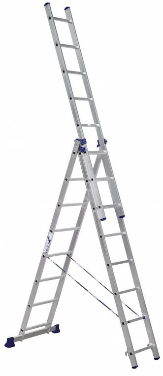 Лестница алюминиевая 3*8 секционная (макс. раб. высота 5,91м, вес 10,7кг) (5308) ALUMET