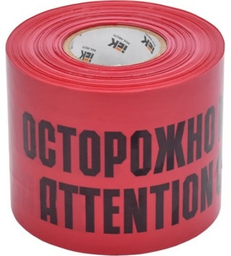 Лента ЛСЭ-450 "Осторожно кабель" (450мм-200мкм) 100м IEK, уп