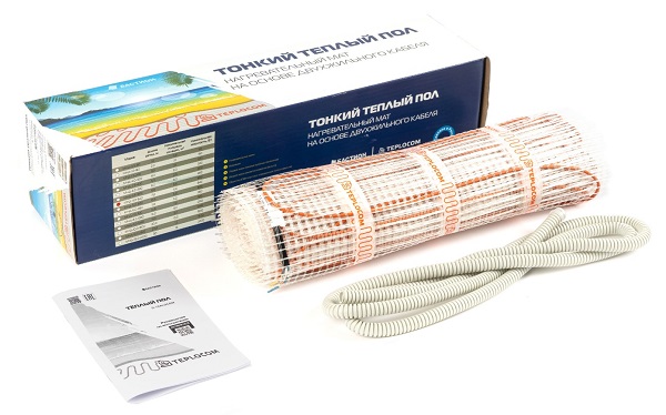 Нагревательный мат TEPLOCOM МНД-6,0 - 960 Вт (6м2, 160вт/м2)