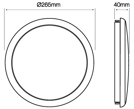 Светильник LED ЖКХ PRIME LUNAR 16W 1360Lm 4000K IP65 круг с датч Ledline