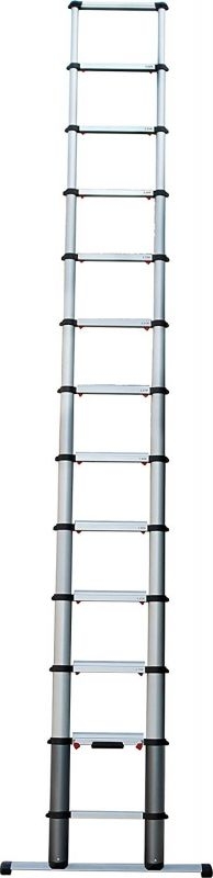 Телескопическая приставная лестница (алюминиевая) 3,8м 13 (15 кг)