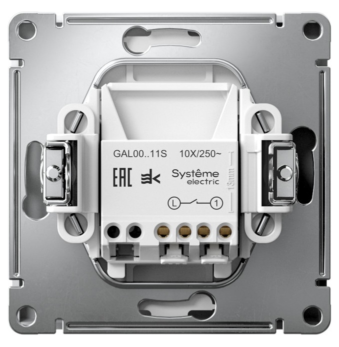 Выключатель 1-кл. Лотос (б.к.) ArtGallery SE