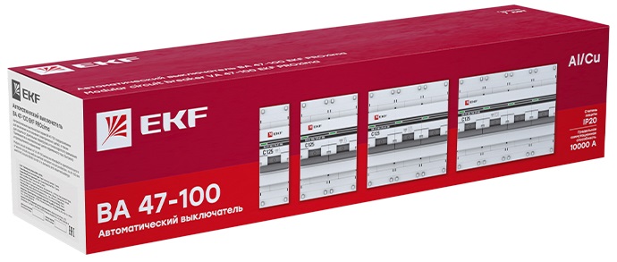 Автомат ВА 47-100 3P  80A (C) 10кА 400В Basic