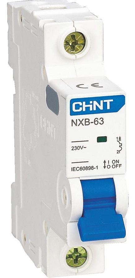 Автоматический выключатель NXB-63S B20/1 4.5кА CHINT