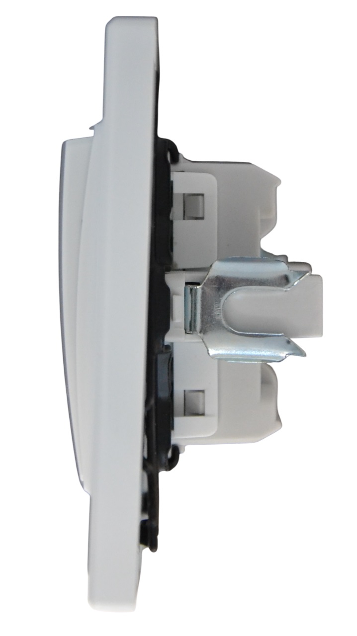 Выключатель проходной 2-кл. белый SD-P1007W "Standard" AWSproducts